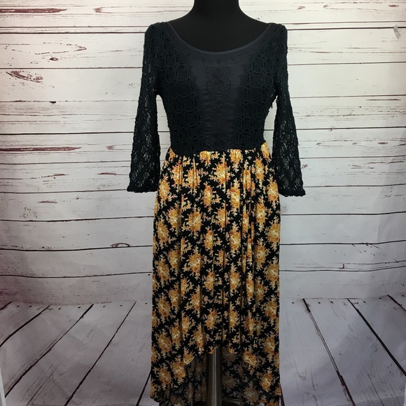 Free People Lonesome Dove Crochet Hi Low Dress - Picture 2 of 6